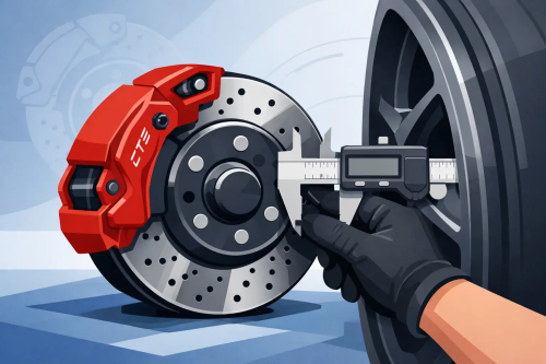 Caliper Clearance Measurement for Brake Fitment