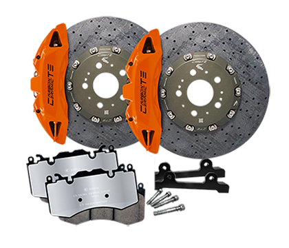 CTERacing Rear Carbon Ceramic Brake Kit with OEM Parking Brake Support