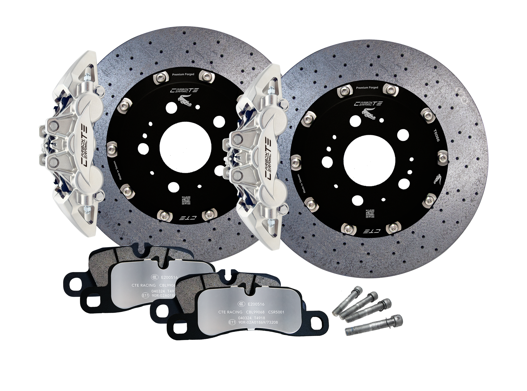 CTERacing Front Brake Upgrade with 4-Pot Calipers