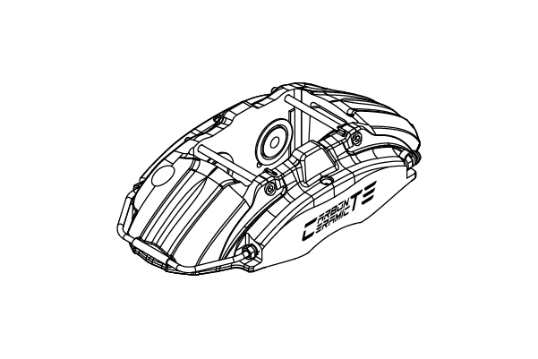 CTE RACING CM5411 - Monobloc 4-Piston Caliper