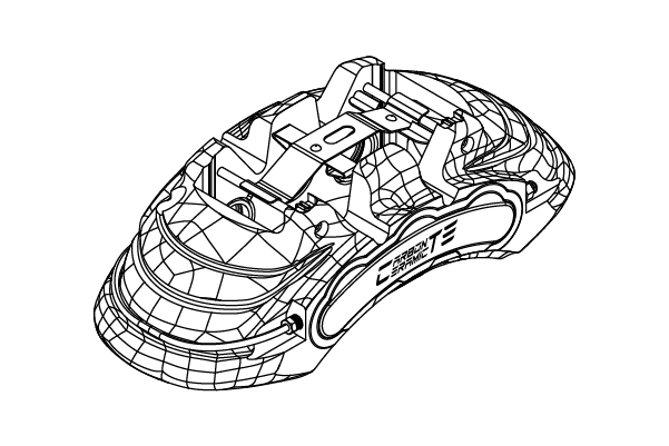 CTE RACING CM9612 - High Performance 6-Piston Caliper