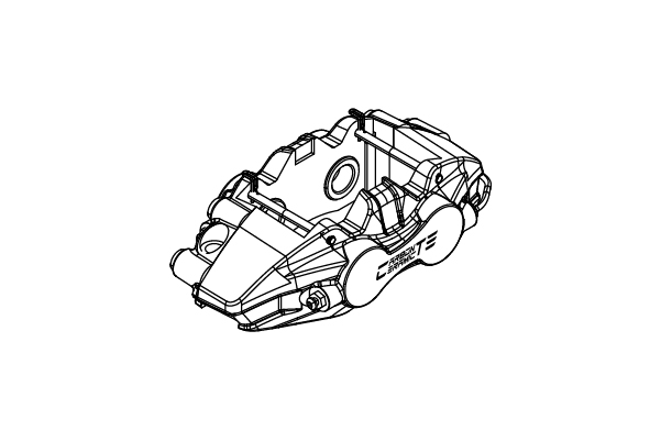 CTE RACING CM5412 - Performance 4-Piston Caliper