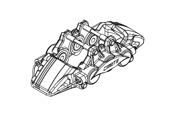 CTE RACING CF8621 - High Performance 6-Piston Caliper