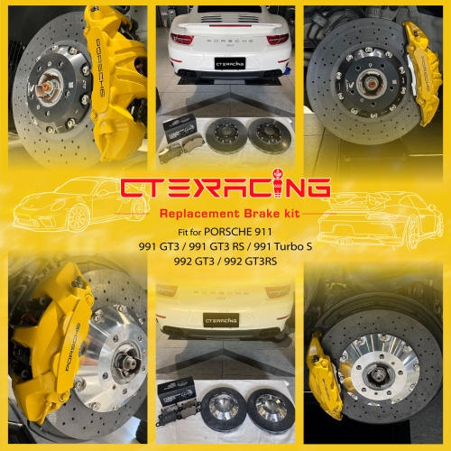 CTE RACING CCM Replacement Brake kit fit for PORSCHE